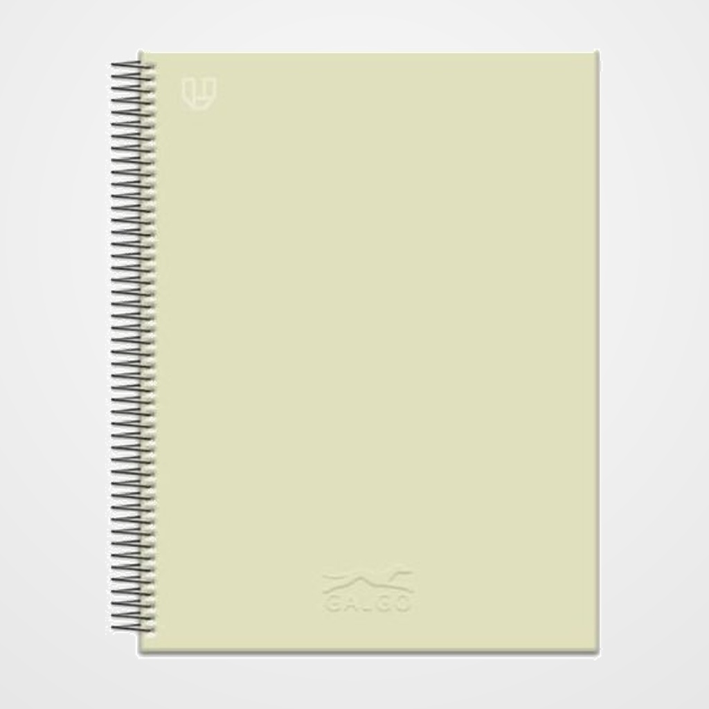 BLOC GALGO micro.tapa EXTRA A5+ 80h LISO 100g 1 COL. BANDA VERDE CLARO