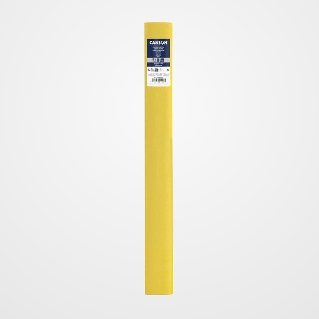PAPEL CREPE (PINOCHO) CANSON 30g 0,5x2,5 m AMARILLO PAJA