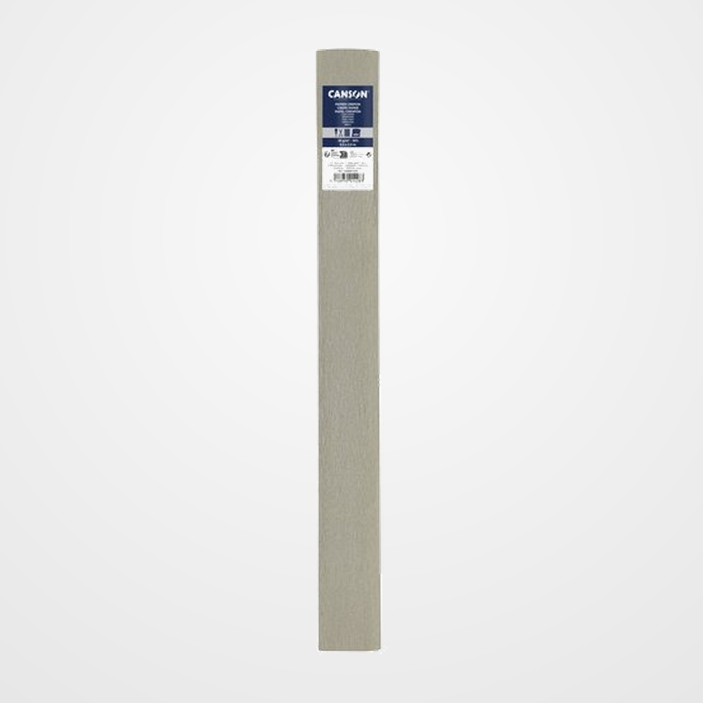 PAPEL CREPE (PINOCHO) CANSON 30g 0,5x2,5 m GRIS