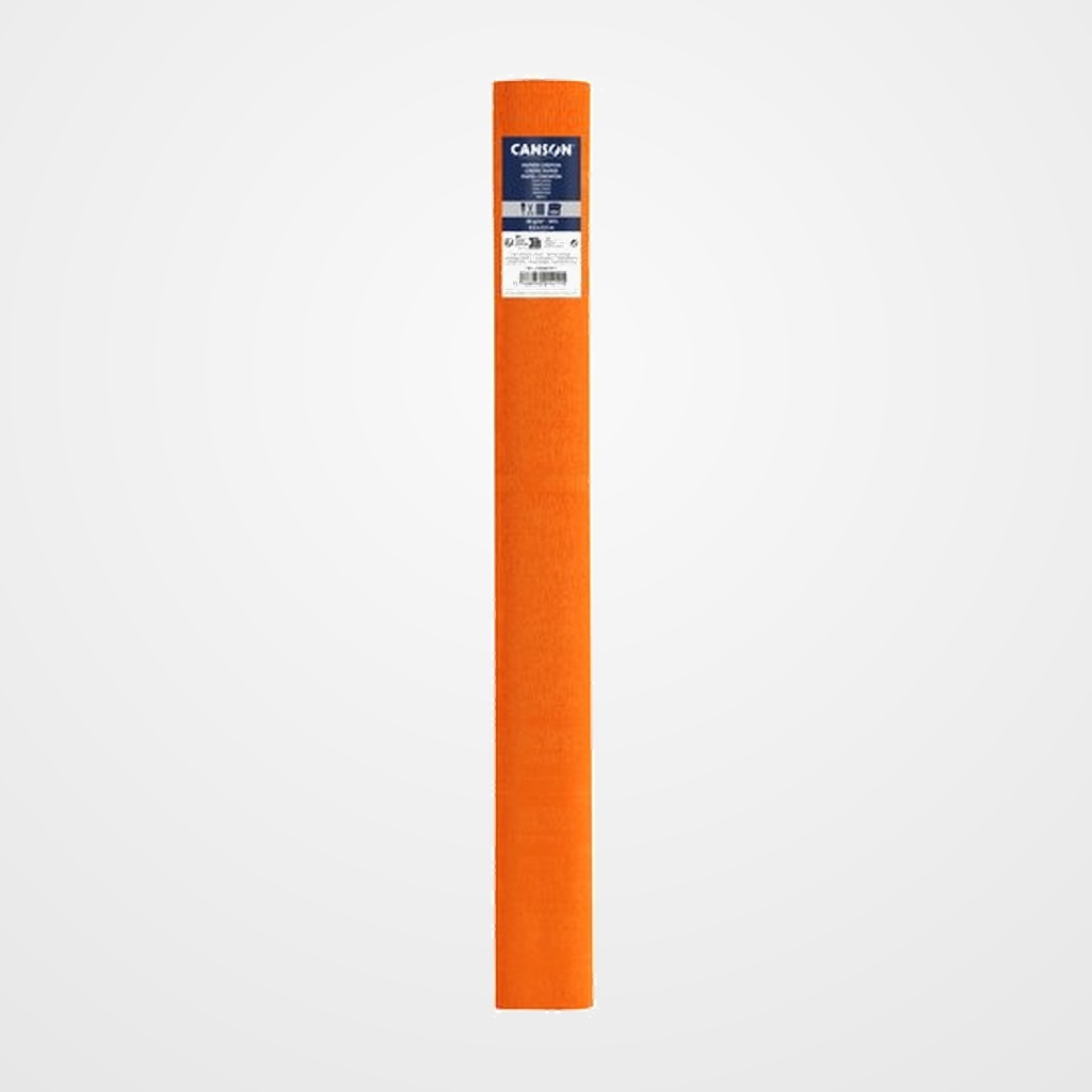 PAPEL CREPE (PINOCHO) CANSON 30g 0,5x2,5 m NARANJA ZINNIA