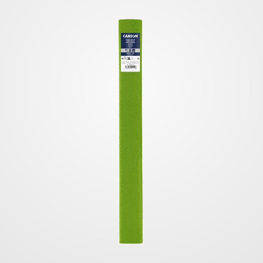PAPEL CREPE (PINOCHO) CANSON 30g 0,5x2,5 m VERDE PRIMAVERA