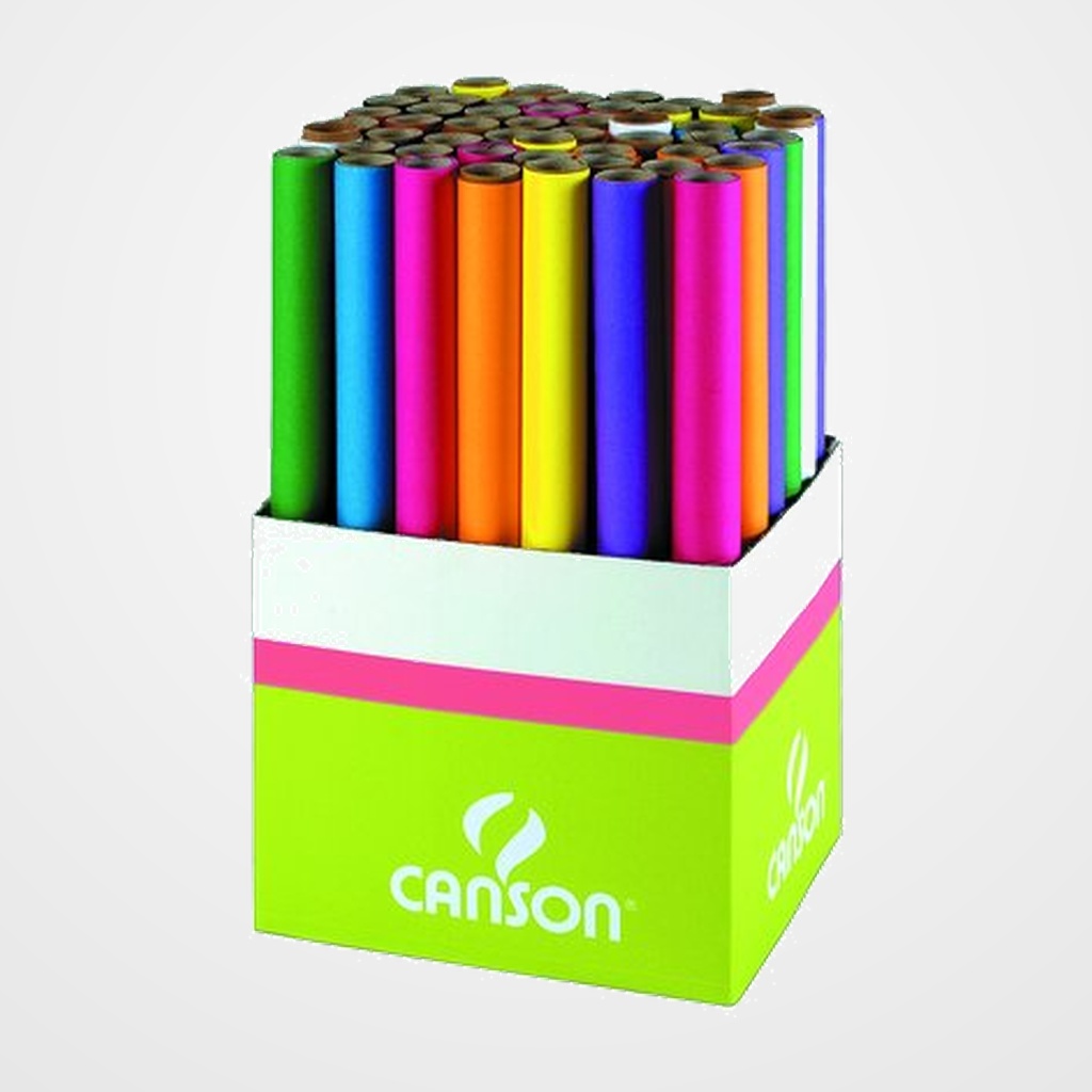 PAPEL SEDA CANSON 20g ROLLO 0,5x5 m AZUL TURQUESA