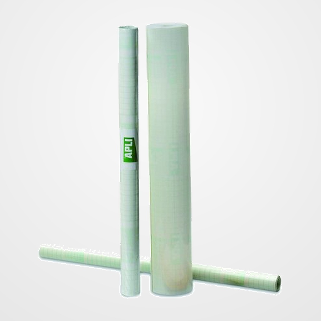 FORRO APLI ADHESIVO REMOVIBLE TRANS.80µ ROLLO 20 x 0,5 m