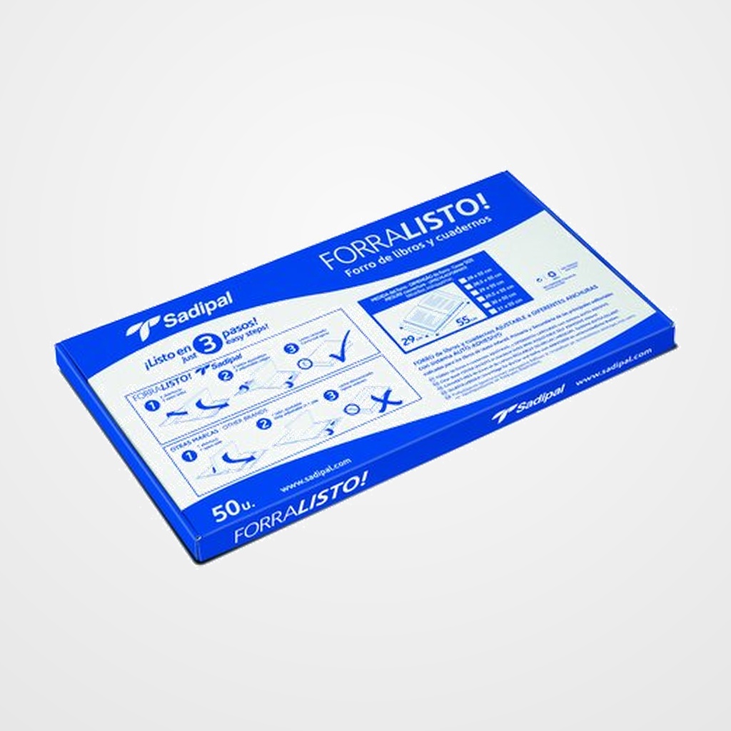 FORRO AJUSTABLE SADIPAL PP TRANS.29 x 52 cm