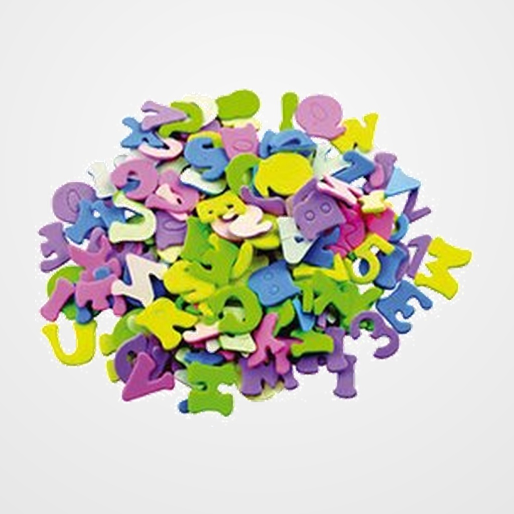 GOMA EVA SMART ADHESIVA LETRAS Y NUMEROS PACK 170 FIGURAS