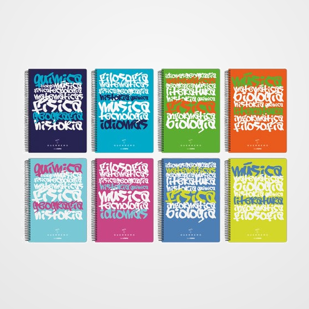 BLOC GUERRERO UNICLASE tapa PP 4º 80h HORIZONTAL 90g COL.SUR.