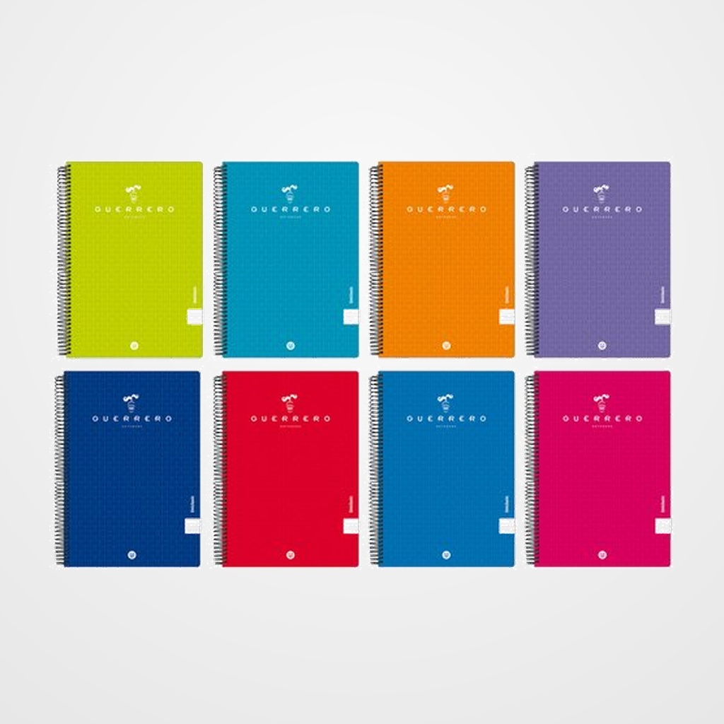 BLOC GUERRERO UNICLASIC tapa PP Fº 80h PAUTA 3.5 90g COL.SUR.