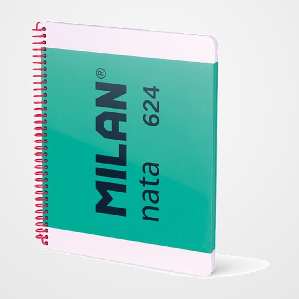 BLOC MILAN NATA 624 since 1918 tapa EXTRA A4 80h CUADRIC.5x5 95g VERDE