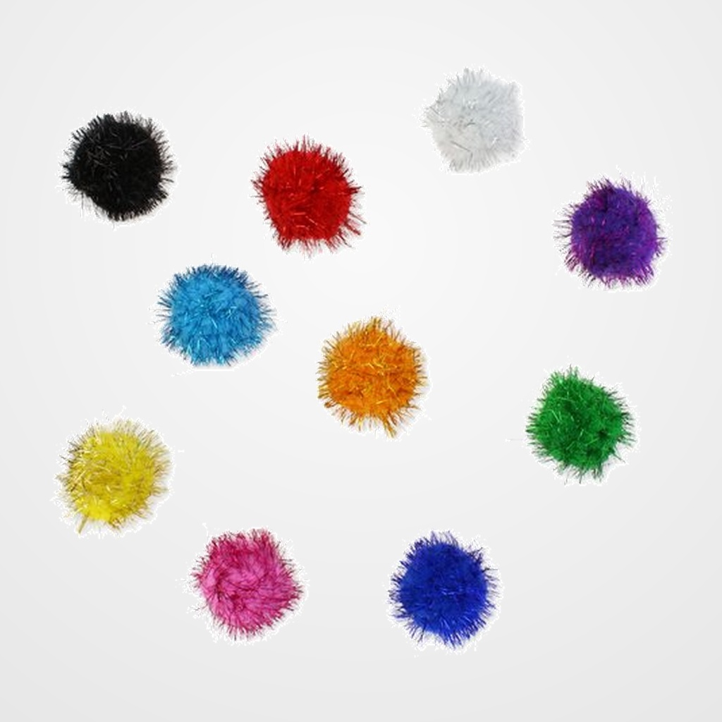POM POM SMART COLORES BRILLANTES 5 cm. SURTIDOS PACK de 52