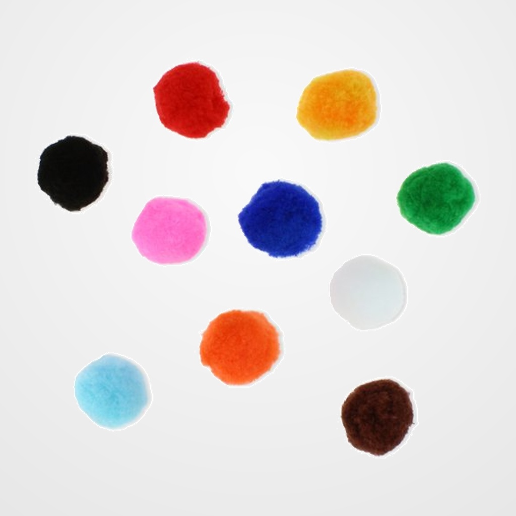 POM POM SMART COLORES 5 cm. SURTIDOS PACK de 52