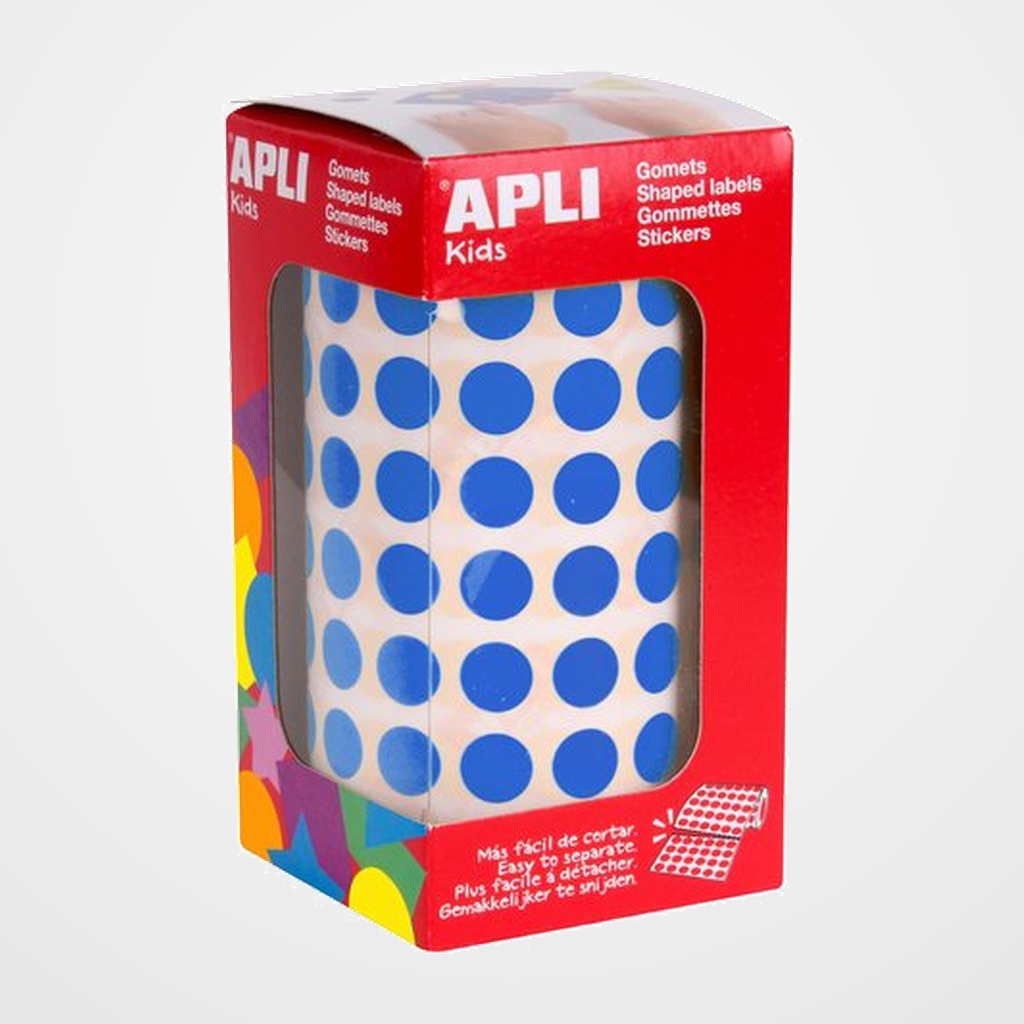 GOMETS APLI  ROLLO 59h CIRCULO Ø 10,5 mm AZUL 5.192 uds. (04852)