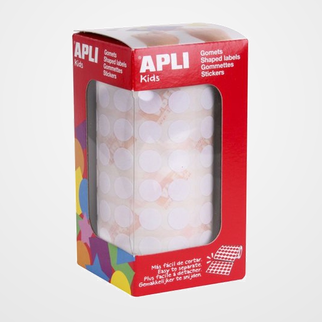 GOMETS APLI  ROLLO 59h CIRCULO Ø 10,5 mm BLANCO 5.192 uds. (11903)