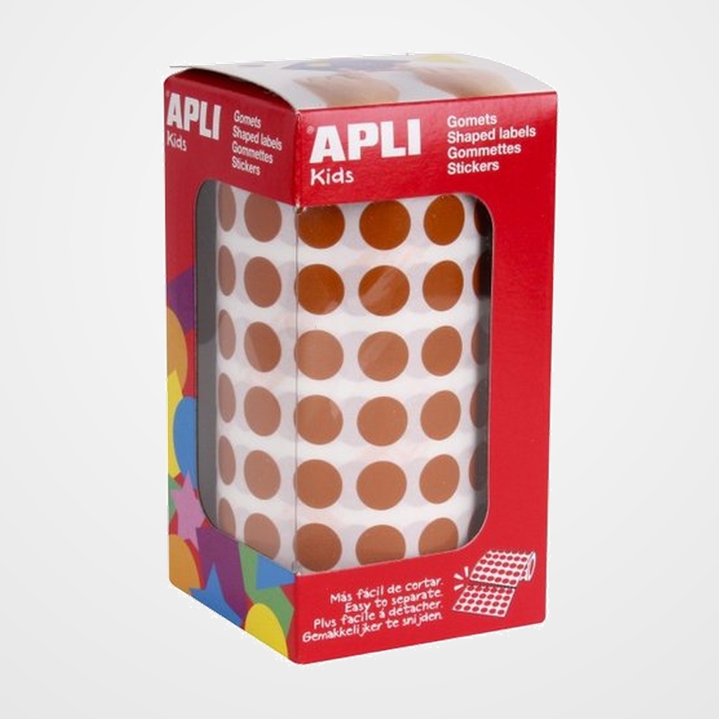GOMETS APLI  ROLLO 59h CIRCULO Ø 10,5 mm MARRON 5.192 uds. (11481)