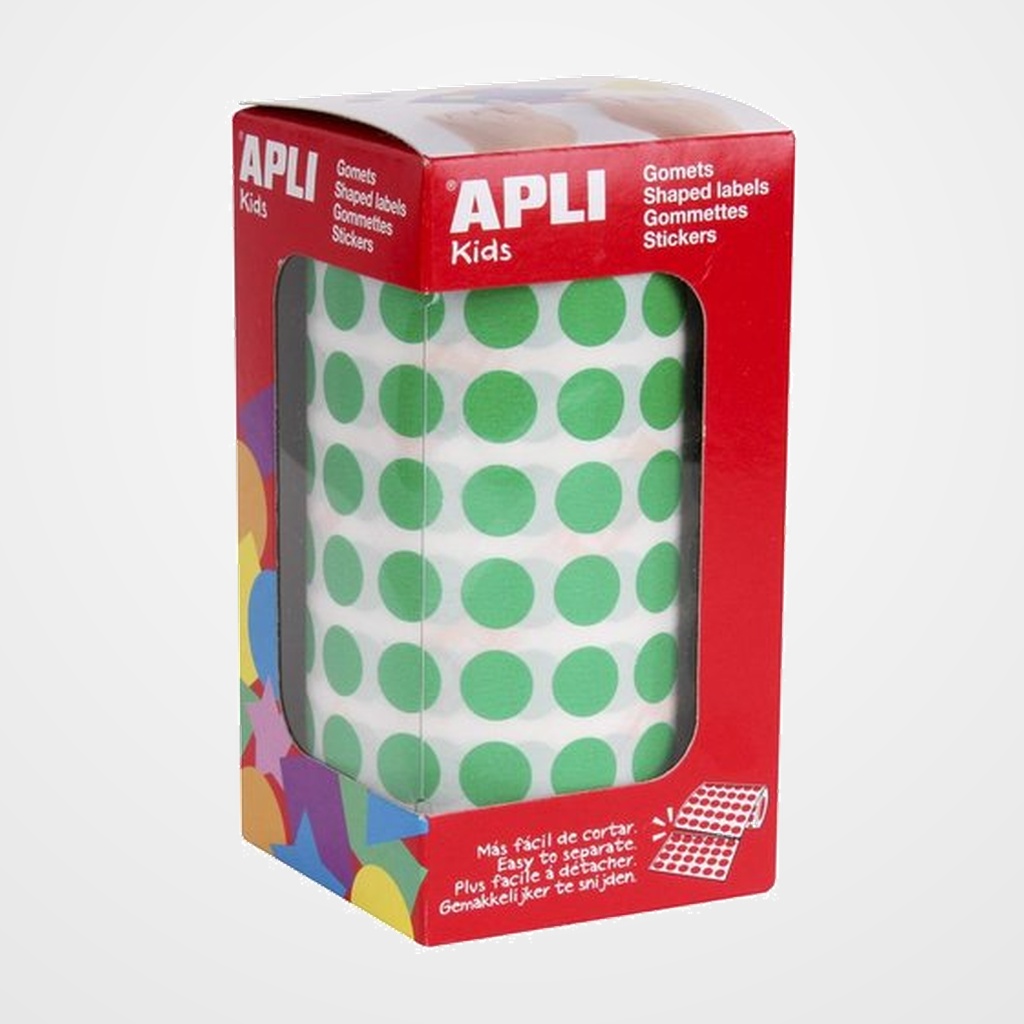 GOMETS APLI  ROLLO 59h CIRCULO Ø 10,5 mm VERDE 5.192 uds. (04854)