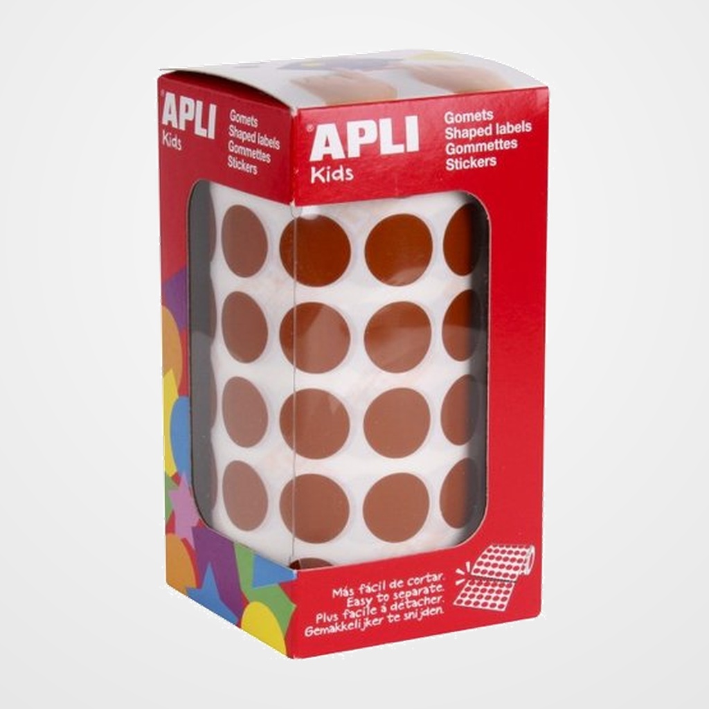 GOMETS APLI  ROLLO 59h CIRCULO Ø 15 mm MARRON 2.832 uds. (11486)