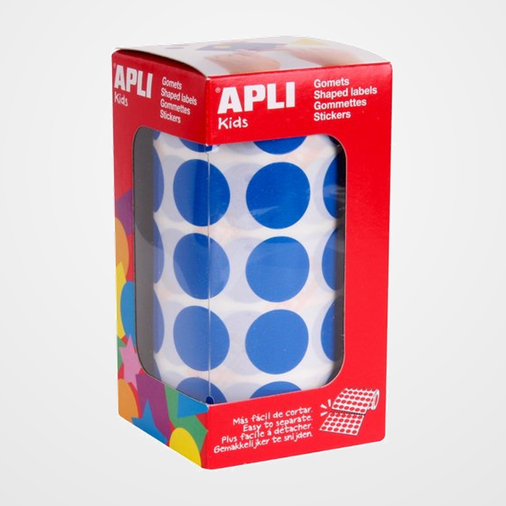 GOMETS APLI  ROLLO 59h CIRCULO Ø 20 mm AZUL 1.770 uds. (04860)