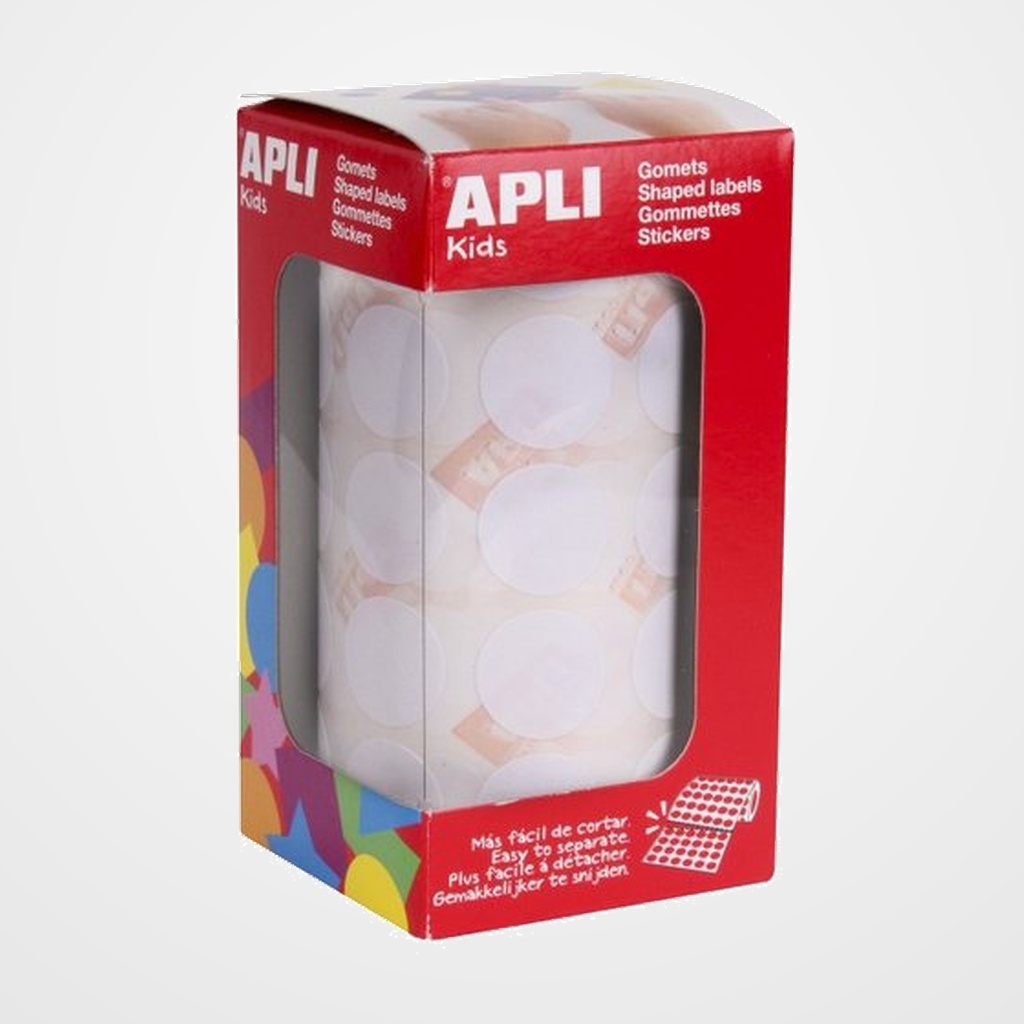 GOMETS APLI  ROLLO 59h CIRCULO Ø 20 mm BLANCO 1.770 uds. (11905)