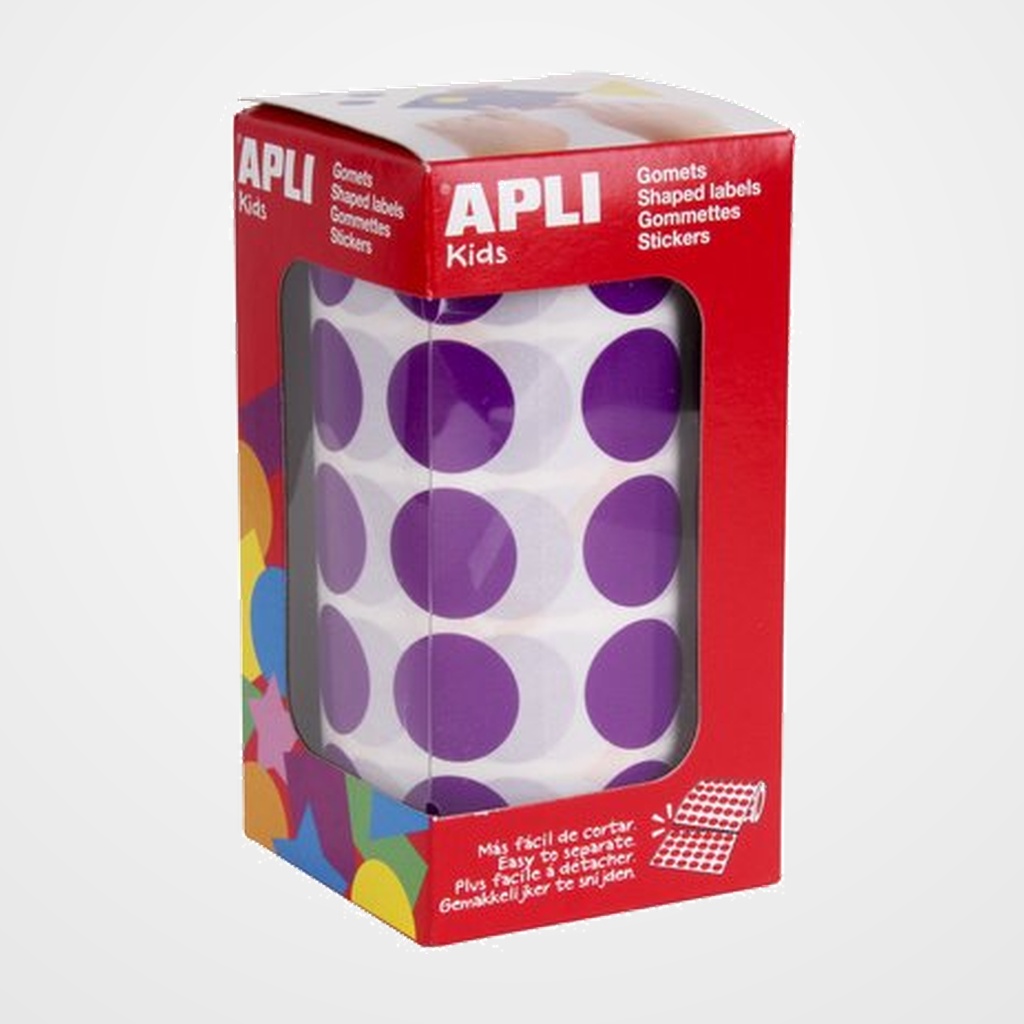 GOMETS APLI  ROLLO 59h CIRCULO Ø 20 mm LILA 1.770 uds. (11490)