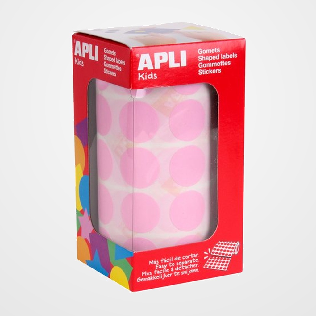 GOMETS APLI  ROLLO 59h CIRCULO Ø 20 mm ROSA 1.770 uds. (11489)