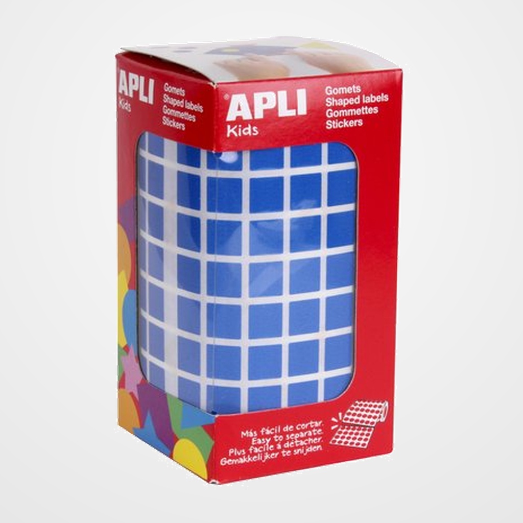 GOMETS APLI  ROLLO 59h CUADRADO 10 mm AZUL 6.372 uds. (04872)