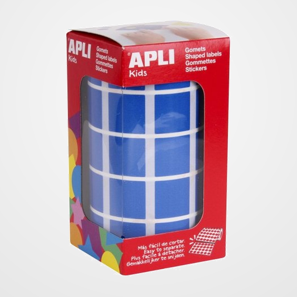 GOMETS APLI  ROLLO 59h CUADRADO 20 mm AZUL 1.770 uds. (04876)