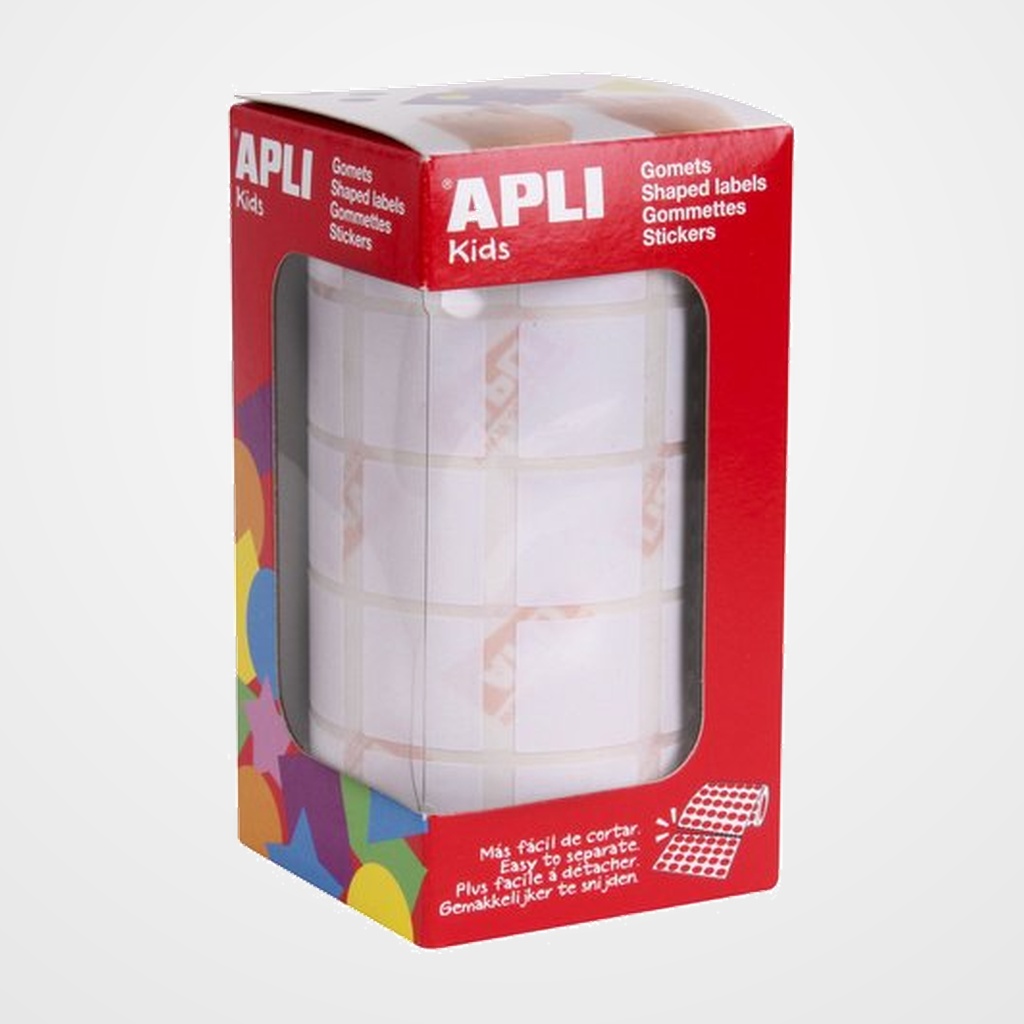 GOMETS APLI  ROLLO 59h CUADRADO 20 mm BLANCO 1.770 uds. (11907)
