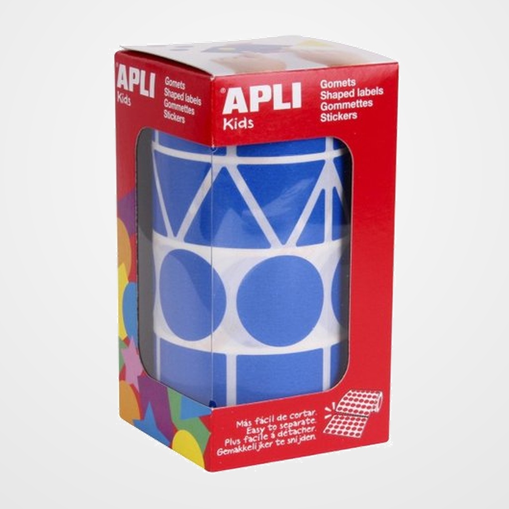 GOMETS APLI  ROLLO 59h XL FIGURAS GEOM. (CL.,TR.,CD.,RG.) 27 mm AZUL 1.357 uds. (11162)