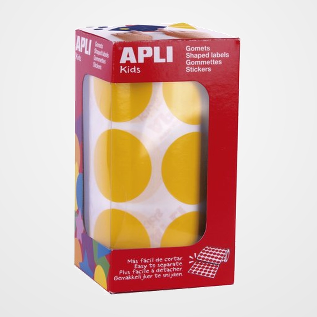 GOMETS APLI ROLLO REDONDO Ø 33 mm AMARILLO 708 uds.(17865)