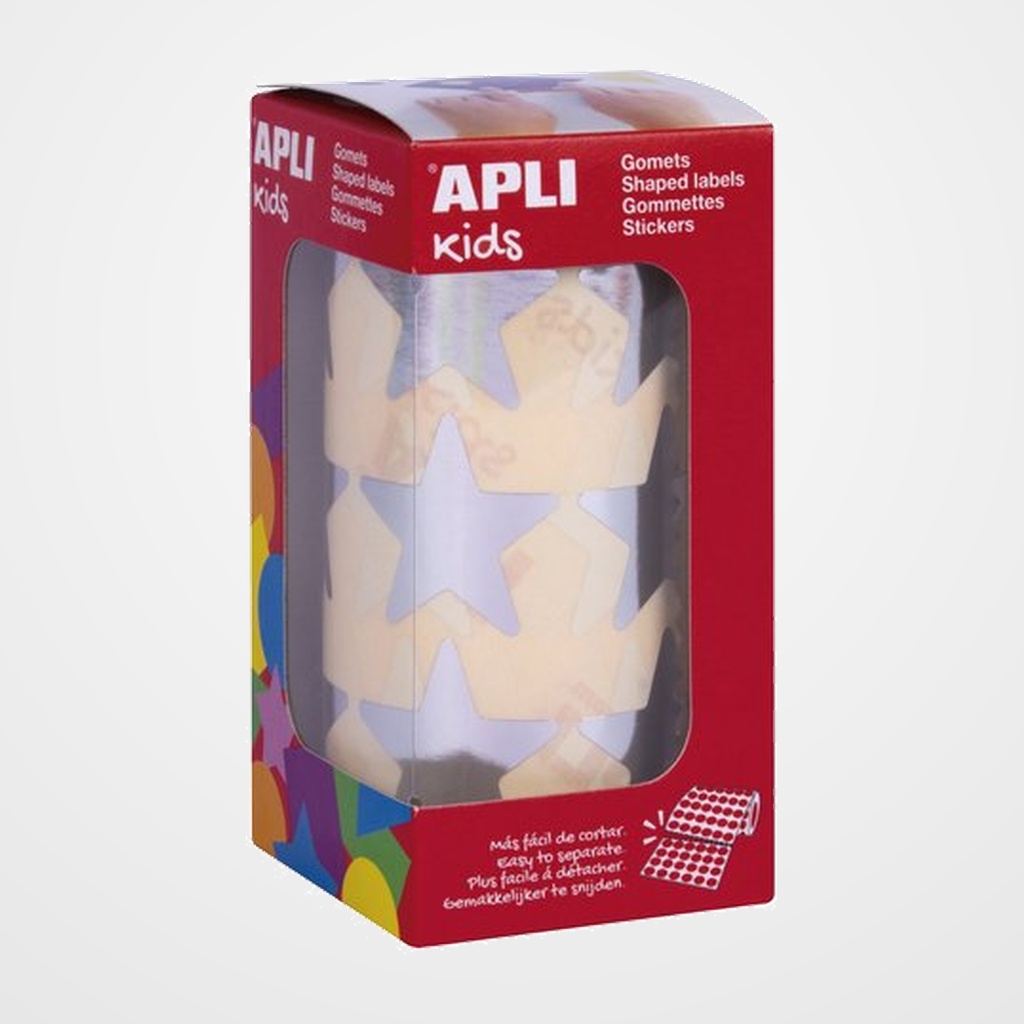 GOMETS APLI  ROLLO ESTRELLA 33mm 708 Uds. PLATA (17867)