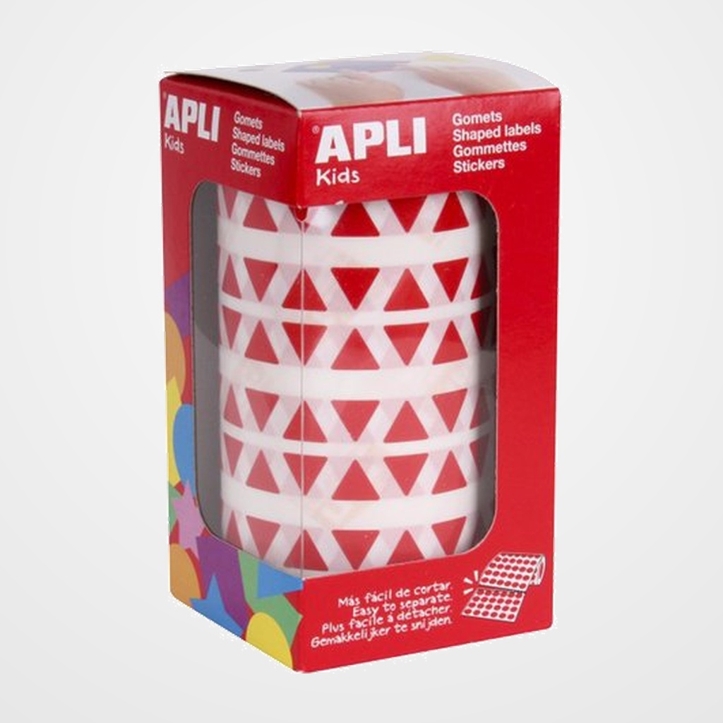 GOMETS APLI  ROLLO 59h TRIANGULO 10,5 mm ROJO 6.136 uds. (04865)