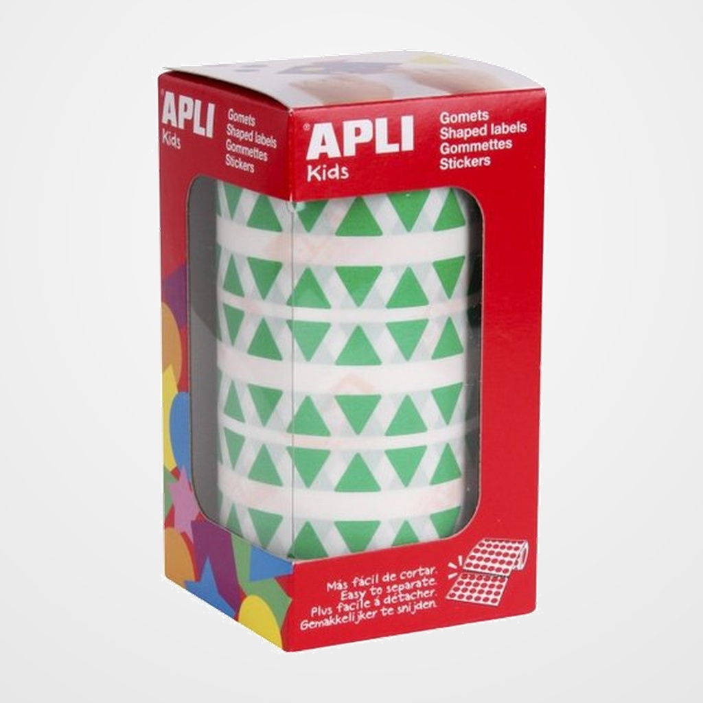 GOMETS APLI  ROLLO 59h TRIANGULO 10,5 mm VERDE 6.136 uds. (04866)