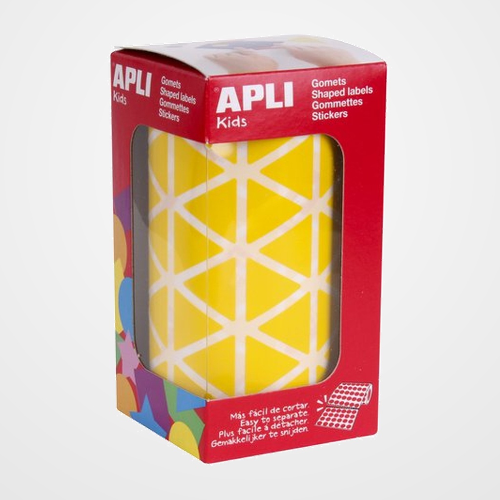 GOMETS APLI  ROLLO 59h TRIANGULO 20 mm AMARILLO 2.832 uds. (04867)