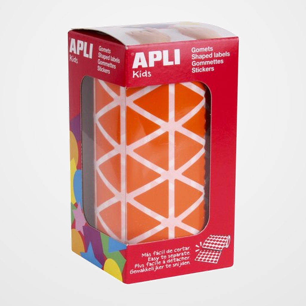 GOMETS APLI  ROLLO 59h TRIANGULO 20 mm NARANJA 2.832 uds. (11493)