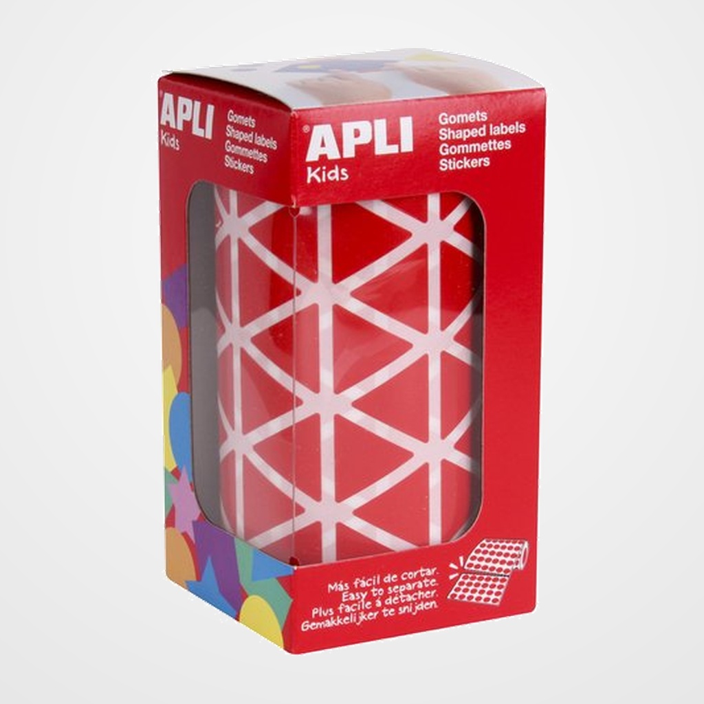 GOMETS APLI  ROLLO 59h TRIANGULO 20 mm ROJO 2.832 uds. (04869)
