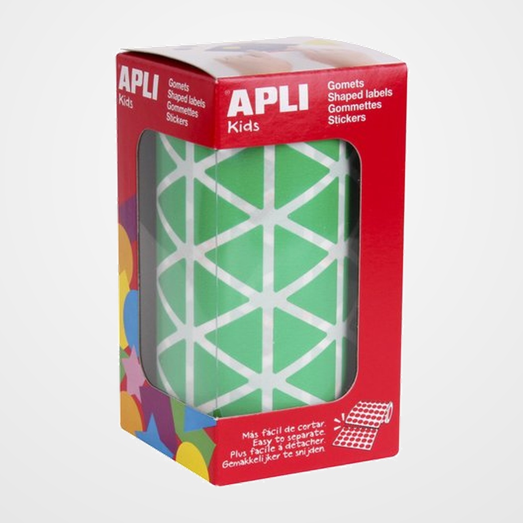 GOMETS APLI  ROLLO 59h TRIANGULO 20 mm VERDE 2.832 uds. (04870)