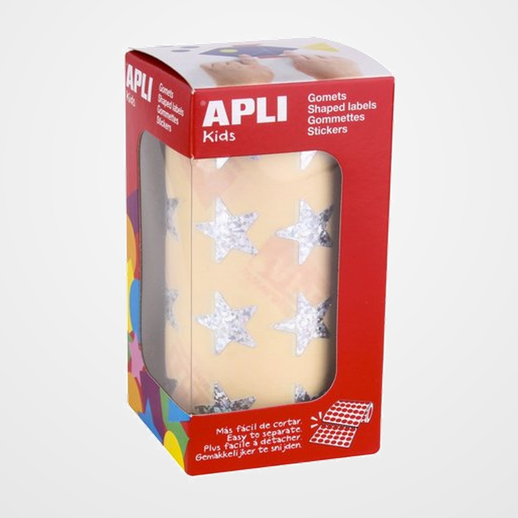 GOMETS APLI METALIZADOS ROLLO 59h ESTRELLA GRANDE HOLOGRAFICA 1.416 uds. (12046)