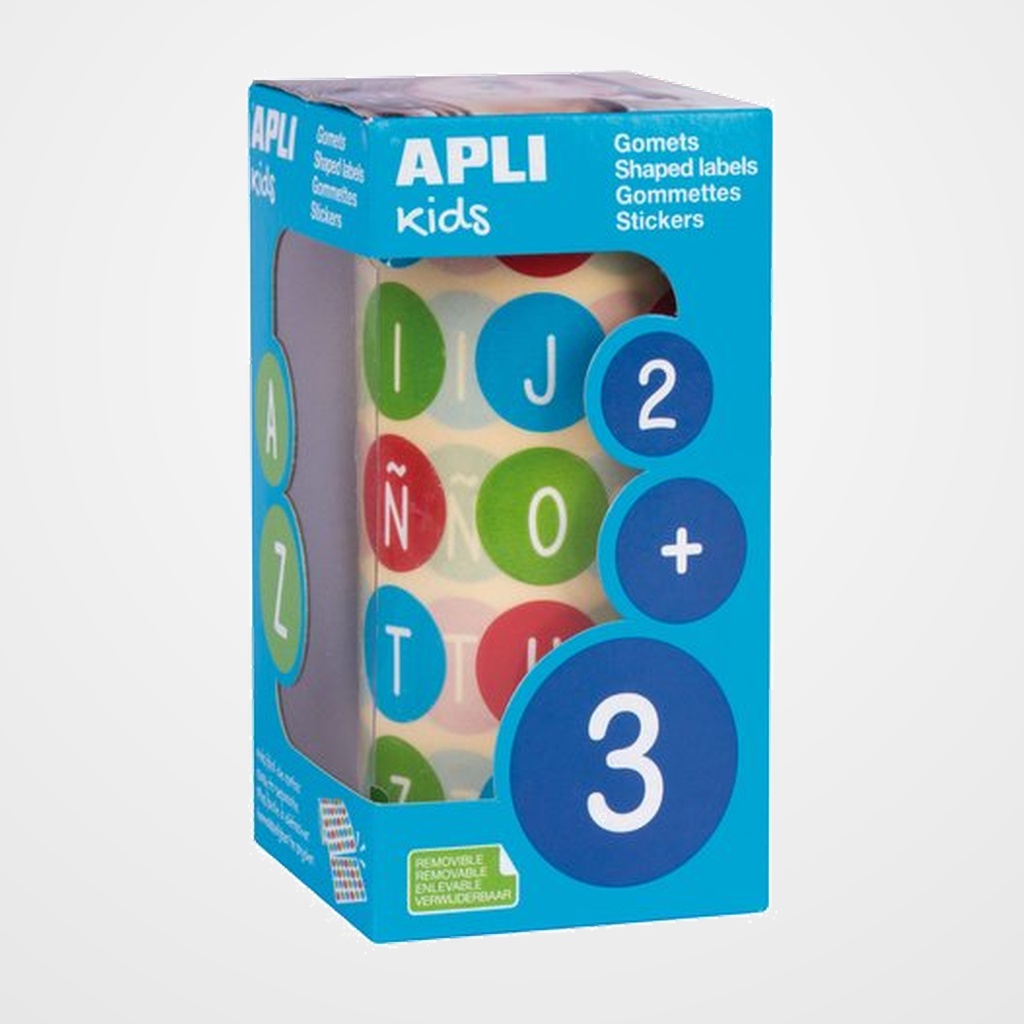 GOMETS APLI ROLLO ABC MULTICOLOR REMOVIBLE Ø 20 mm  15126