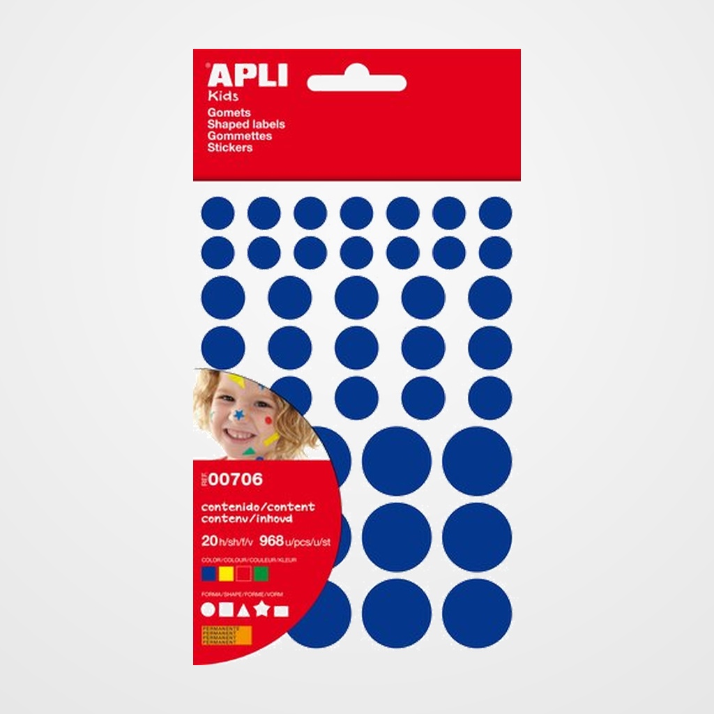 GOMETS APLI  BOLSA 20h FIGURAS VARIAS 4 col.surt.(AM-AZ-RJ-VD) 968 uds. (00706)