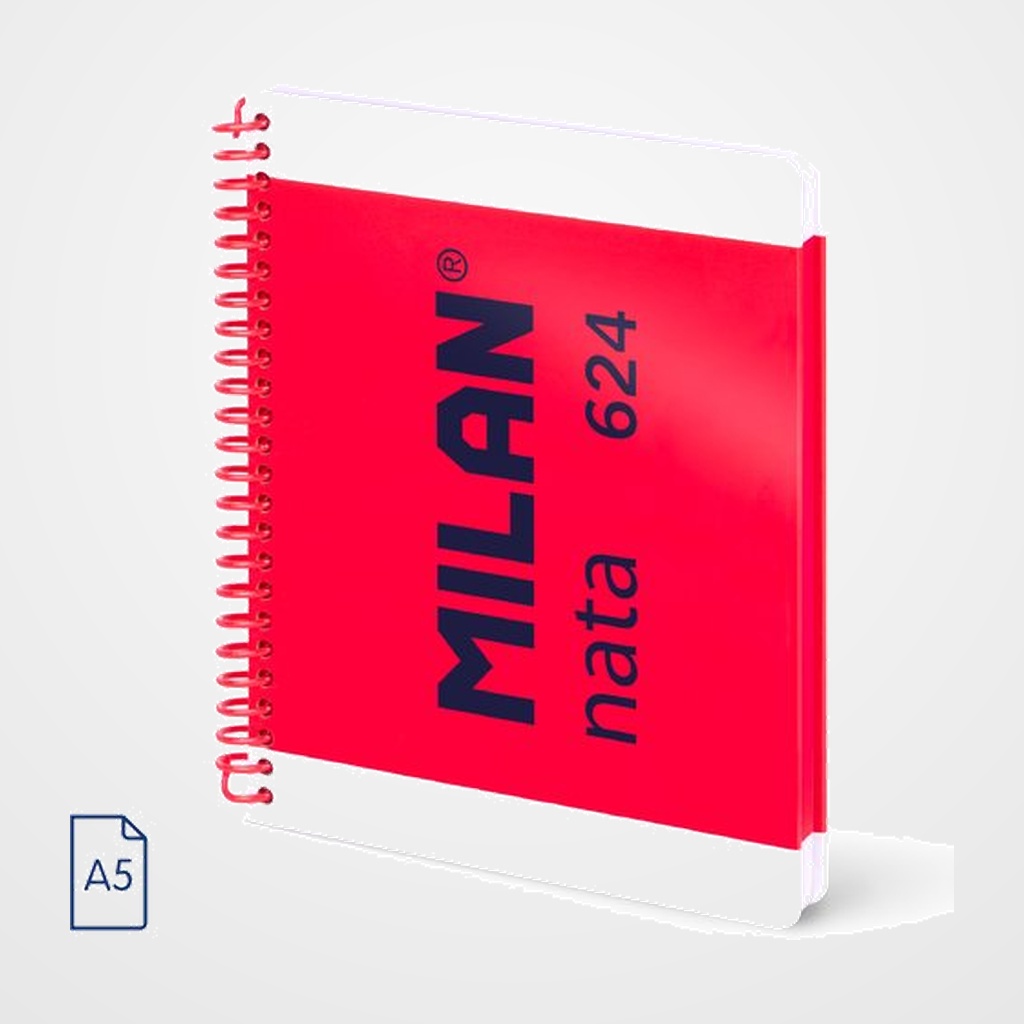 BLOC MILAN NATA 624 since 1918 tapa EXTRA A5 80h LISO 95g ROSA