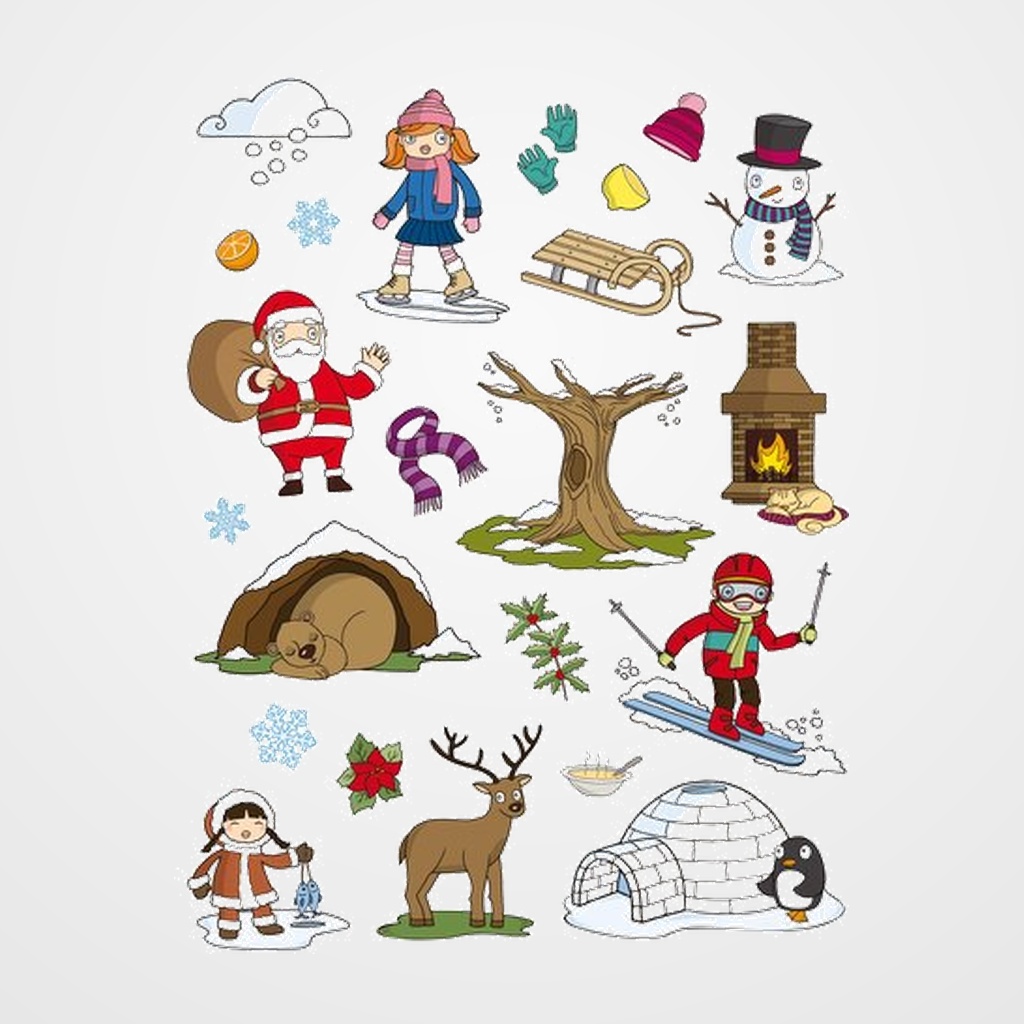 GOMETS APLI TEMATICOS BOLSA  3h REMOVIBLES INVIERNO 69 uds. (11617)