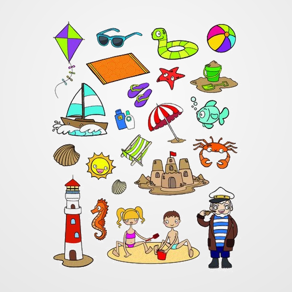 GOMETS APLI TEMATICOS BOLSA  3h REMOVIBLES LA PLAYA 66 uds. (11435)