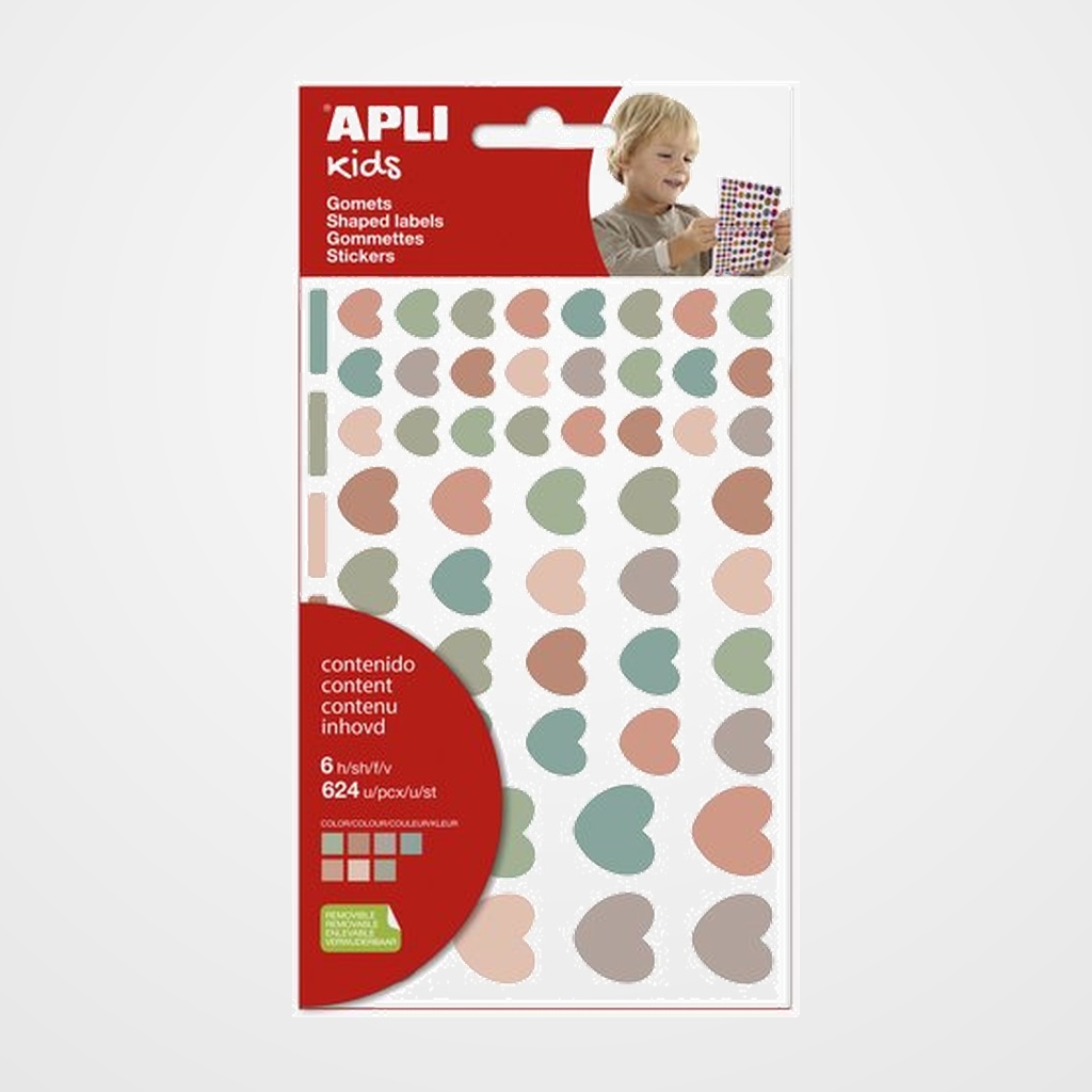 GOMETS APLI (19452) 6h CORAZON COLOR NORKIC REMOVIBLE