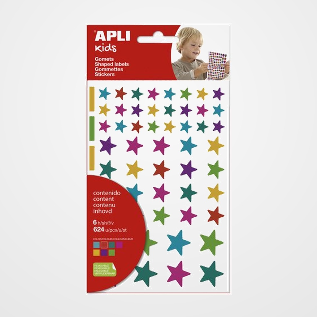 GOMETS APLI (19453) 6h REMOVIBLE ESTRELLAS PEPS