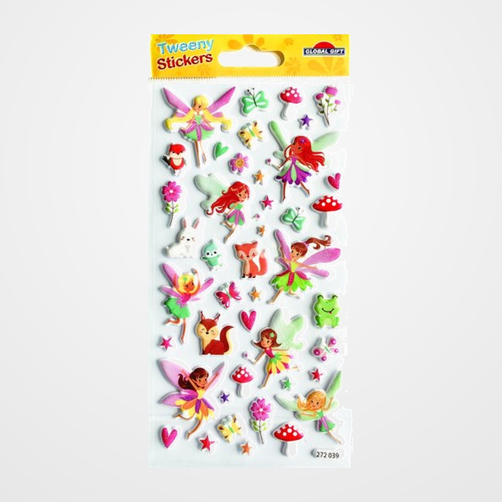 STICKERS GRUPO GLOBAL GIFT BOLSA 1h TWEENY FOAMY DECOR HADAS