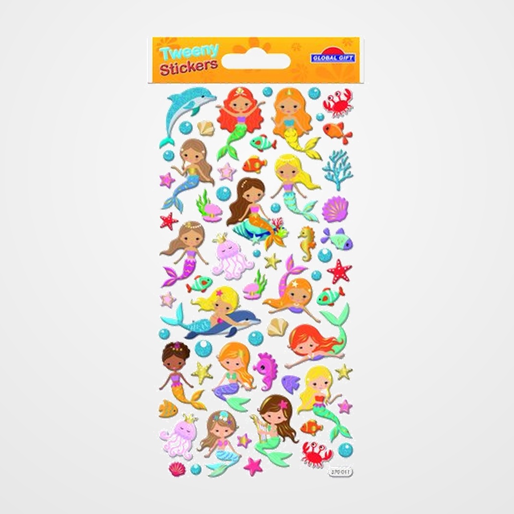 STICKERS GRUPO GLOBAL GIFT BOLSA 1h TWEENY FOAMY SIRENAS