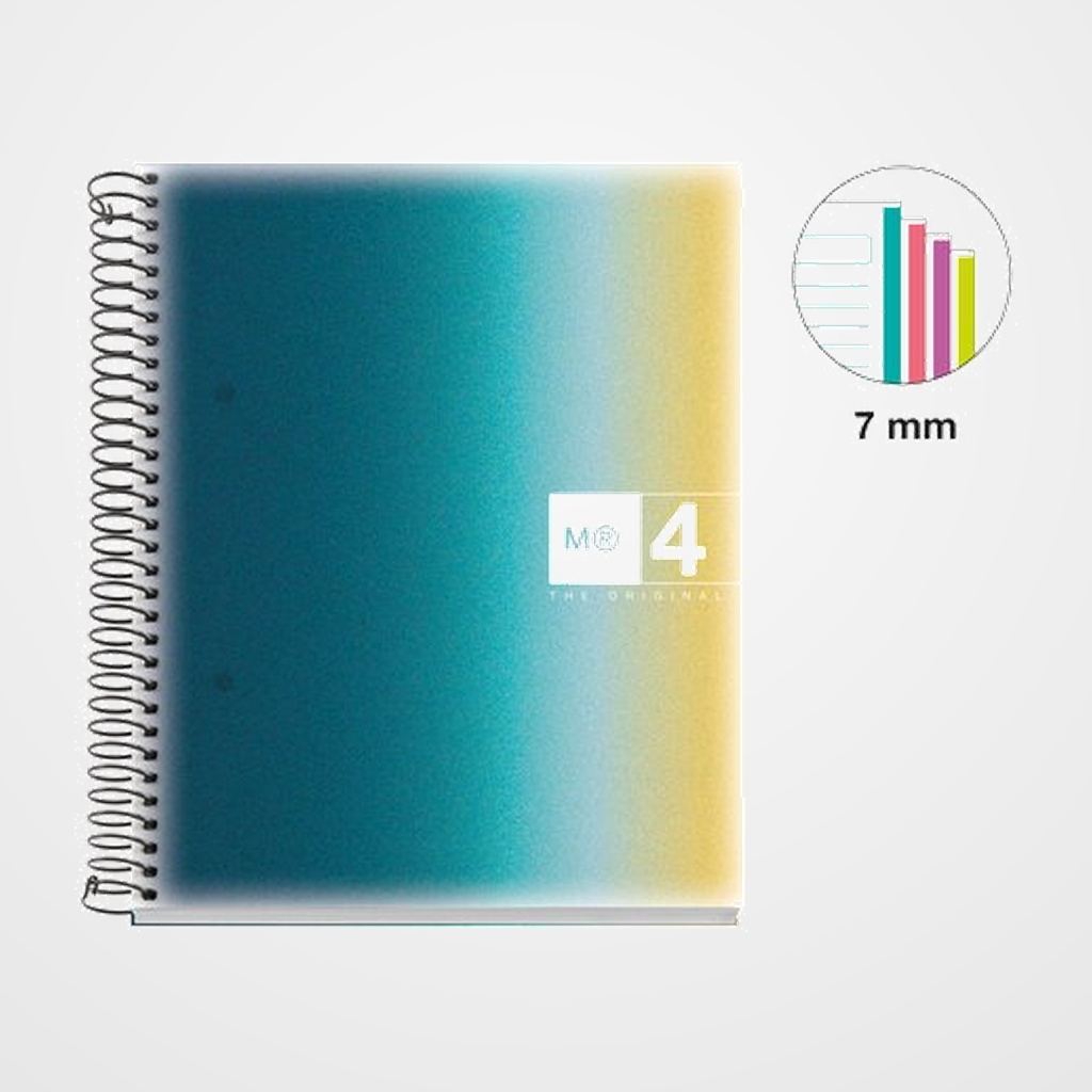 BLOC MIQUELRIUS AURORA NOTEBOOK 4 micro.tapa PP A5 120h 70gr HORIZONTAL ICELAND