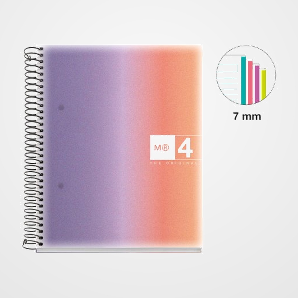 BLOC MIQUELRIUS AURORA NOTEBOOK 4 micro.tapa PP A5 120h 70gr HORIZONTAL PROVENCE
