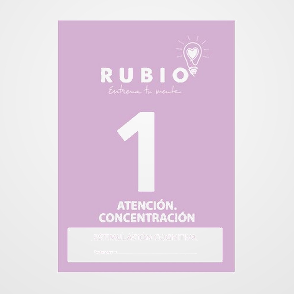 [12602104] CUADERNO RUBIO A4 ESTIMULACION COGNITIVA ATENCION Nº 1 (Sin deterioro cognitivo o deterioro leve)