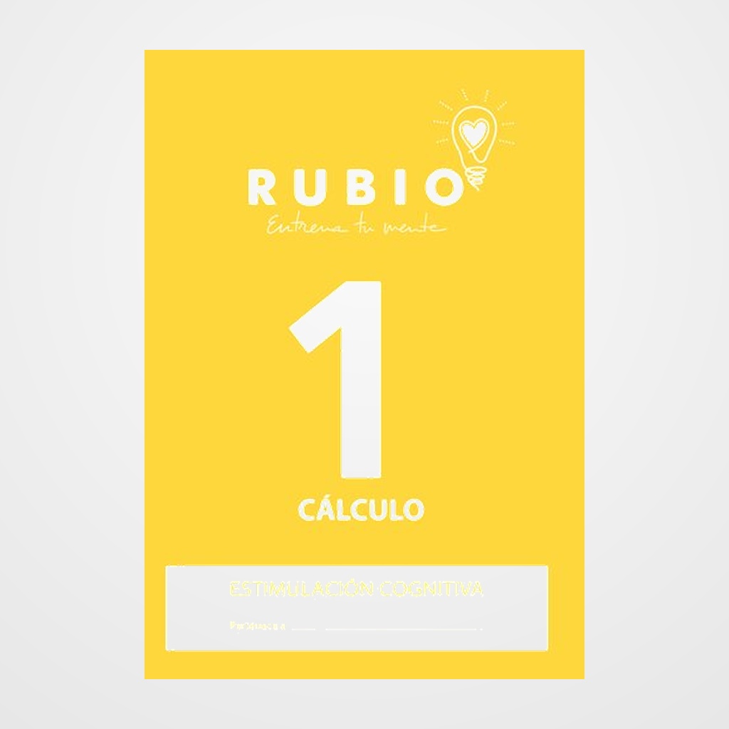 CUADERNO RUBIO A4 ESTIMULACION COGNITIVA CALCULO Nº 1 (Sin deterioro cognitivo o deterioro leve)