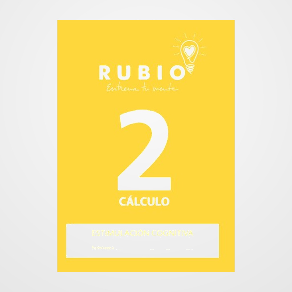 CUADERNO RUBIO A4 ESTIMULACION COGNITIVA CALCULO Nº 2 (Deterioro cognitivo leve-moderado)